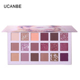 Wholesale 100pcs/lot UCANBE Aromas Nude Eye Shadow Palette 18 Color Eyeshadow Shimmer Matte Glitter Waterproof Makeup Pallete