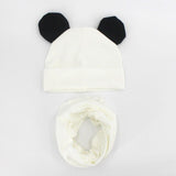 Baby Hat Cotton Ear Cap For Boys And Girls Winter Hat Scarf Set Children Boys Cap Scarf 2PCS