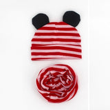 Baby Hat Cotton Ear Cap For Boys And Girls Winter Hat Scarf Set Children Boys Cap Scarf 2PCS