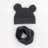 Baby Hat Cotton Ear Cap For Boys And Girls Winter Hat Scarf Set Children Boys Cap Scarf 2PCS