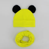 Baby Hat Cotton Ear Cap For Boys And Girls Winter Hat Scarf Set Children Boys Cap Scarf 2PCS