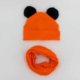 Baby Hat Cotton Ear Cap For Boys And Girls Winter Hat Scarf Set Children Boys Cap Scarf 2PCS