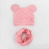 Baby Hat Cotton Ear Cap For Boys And Girls Winter Hat Scarf Set Children Boys Cap Scarf 2PCS