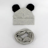 Baby Hat Cotton Ear Cap For Boys And Girls Winter Hat Scarf Set Children Boys Cap Scarf 2PCS