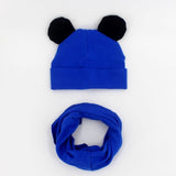 Baby Hat Cotton Ear Cap For Boys And Girls Winter Hat Scarf Set Children Boys Cap Scarf 2PCS