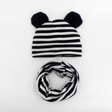 Baby Hat Cotton Ear Cap For Boys And Girls Winter Hat Scarf Set Children Boys Cap Scarf 2PCS