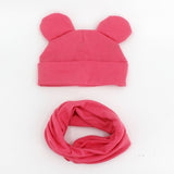 Baby Hat Cotton Ear Cap For Boys And Girls Winter Hat Scarf Set Children Boys Cap Scarf 2PCS