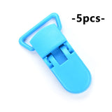 HOT SALE Plastic Clasps For Necklace Making Baby Nipple Plastic Clip Pacifier Clip Chain For Teething Handmade Satin Jewelry
