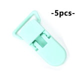 HOT SALE Plastic Clasps For Necklace Making Baby Nipple Plastic Clip Pacifier Clip Chain For Teething Handmade Satin Jewelry