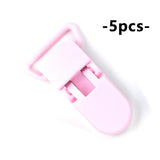 HOT SALE Plastic Clasps For Necklace Making Baby Nipple Plastic Clip Pacifier Clip Chain For Teething Handmade Satin Jewelry