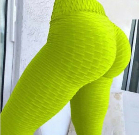 Womens Yoga Gym Anti-Cellulite Compression Leggings Butt Lift Elastic Pants  Leggings Slim Fit Butt Lift Elastic Pants