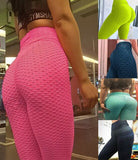 Womens Yoga Gym Anti-Cellulite Compression Leggings Butt Lift Elastic Pants  Leggings Slim Fit Butt Lift Elastic Pants