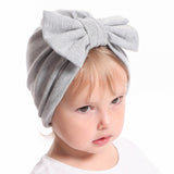 New Winter Baby Hat for Girls Big Bow Autumn Turban Baby Cap Photography Props Infant Beanie Baby Girl Hat Accessories 12 Colors
