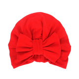 New Winter Baby Hat for Girls Big Bow Autumn Turban Baby Cap Photography Props Infant Beanie Baby Girl Hat Accessories 12 Colors