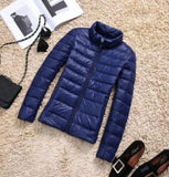 Winter Women 90% Ultra Light Down Jacket White Duck Down Hooded Jacket Long Sleeve Warm Coat Parka Female Solid Portable Outwear