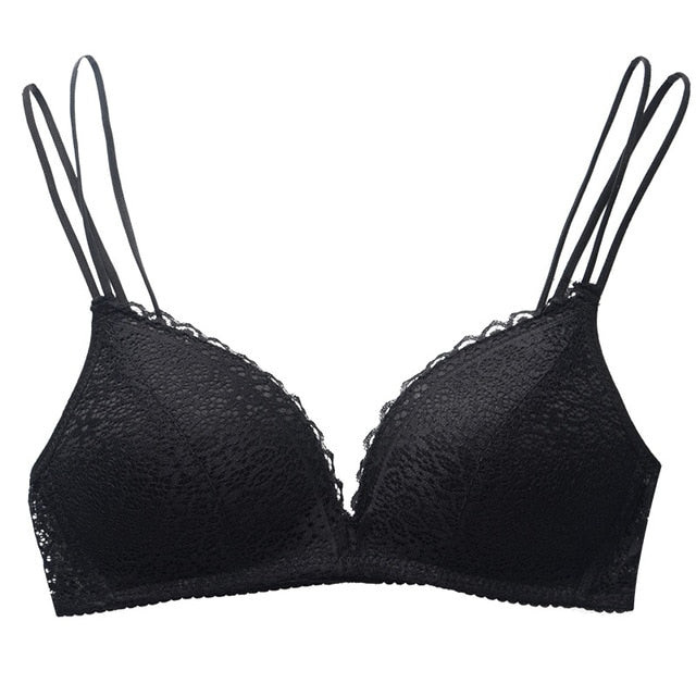 DeRuiLady Seamless Sexy Lace Bras For Women Wireless Push Up Bra Comfortable Soft Undearwear Bralette Ladies Sexy Lingerie