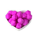Joepada 14mm Hexagon Silicone Beads 30Pcs/lot For DIY Baby Pacifier Chain BPA Free Teething Baby Teether Baby Accessories