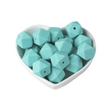 Joepada 14mm Hexagon Silicone Beads 30Pcs/lot For DIY Baby Pacifier Chain BPA Free Teething Baby Teether Baby Accessories