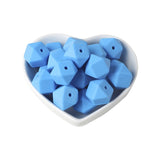Joepada 14mm Hexagon Silicone Beads 30Pcs/lot For DIY Baby Pacifier Chain BPA Free Teething Baby Teether Baby Accessories