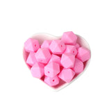 Joepada 14mm Hexagon Silicone Beads 30Pcs/lot For DIY Baby Pacifier Chain BPA Free Teething Baby Teether Baby Accessories