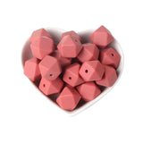 Joepada 14mm Hexagon Silicone Beads 30Pcs/lot For DIY Baby Pacifier Chain BPA Free Teething Baby Teether Baby Accessories