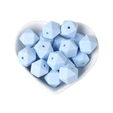 Joepada 14mm Hexagon Silicone Beads 30Pcs/lot For DIY Baby Pacifier Chain BPA Free Teething Baby Teether Baby Accessories