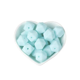 Joepada 14mm Hexagon Silicone Beads 30Pcs/lot For DIY Baby Pacifier Chain BPA Free Teething Baby Teether Baby Accessories