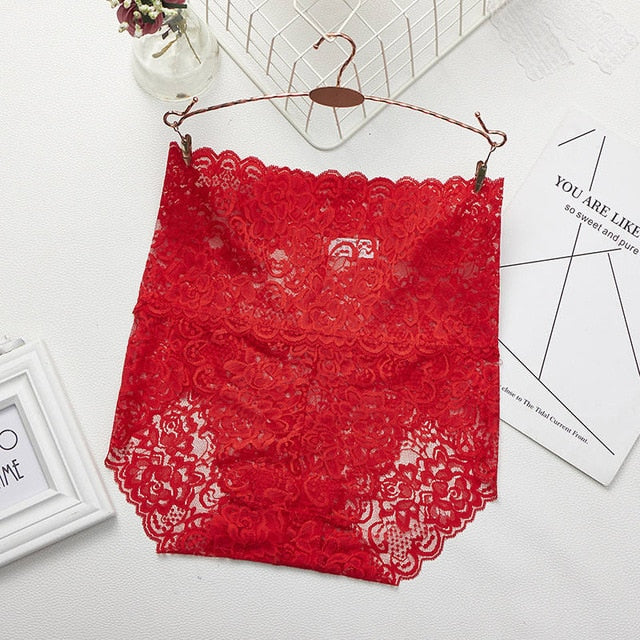 M-3XL Floral Lace Panties Sexy Underwear for Women High Waist Pantys Lingerie Female Seamless Panties Briefs Underpants Hot Sale