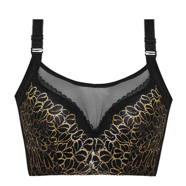 Sexy Lace Women for Bras Push Up Underwire Thin Cup Bralette Underwear Plus Size