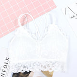CHRLEISURE Push Up Bra New Seamless Sexy Lace Wrapped Chest No Steel Ring Cross Back  Bralette