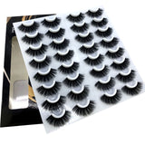 HBZGTLAD 16 Pairs 3D Mink Hair False Eyelashes Natural/Thick Long Eye Lashes Wispy Makeup Beauty Extension Tools