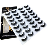 HBZGTLAD 16 Pairs 3D Mink Hair False Eyelashes Natural/Thick Long Eye Lashes Wispy Makeup Beauty Extension Tools