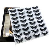 HBZGTLAD 16 Pairs 3D Mink Hair False Eyelashes Natural/Thick Long Eye Lashes Wispy Makeup Beauty Extension Tools