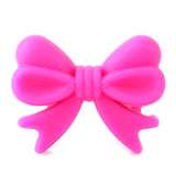 Keep&grow 10Pcs Bowknot Silicon Beads BPA Free Bow Tie Baby Teething Bead For DIY Jewelry Making Chewable Baby Teething Gift