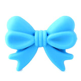 Keep&grow 10Pcs Bowknot Silicon Beads BPA Free Bow Tie Baby Teething Bead For DIY Jewelry Making Chewable Baby Teething Gift
