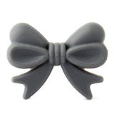 Keep&grow 10Pcs Bowknot Silicon Beads BPA Free Bow Tie Baby Teething Bead For DIY Jewelry Making Chewable Baby Teething Gift