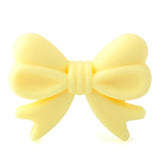 Keep&grow 10Pcs Bowknot Silicon Beads BPA Free Bow Tie Baby Teething Bead For DIY Jewelry Making Chewable Baby Teething Gift