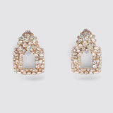 JUJIA za Fashion Boho Crystal Earrings For Women New Rhinestone Statement Pearl Drop Earrings Bijoux Wholesale