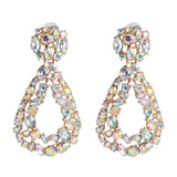 JUJIA za Fashion Boho Crystal Earrings For Women New Rhinestone Statement Pearl Drop Earrings Bijoux Wholesale