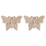 JUJIA za Fashion Boho Crystal Earrings For Women New Rhinestone Statement Pearl Drop Earrings Bijoux Wholesale