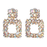JUJIA za Fashion Boho Crystal Earrings For Women New Rhinestone Statement Pearl Drop Earrings Bijoux Wholesale
