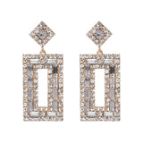 JUJIA za Fashion Boho Crystal Earrings For Women New Rhinestone Statement Pearl Drop Earrings Bijoux Wholesale
