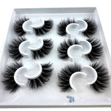 HBZGTLAD 2/4 pairs natural false eyelashes fake lashes long makeup 3d mink lashes eyelash extension mink eyelashes for beauty