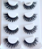 HBZGTLAD 2/4 pairs natural false eyelashes fake lashes long makeup 3d mink lashes eyelash extension mink eyelashes for beauty