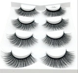 HBZGTLAD 2/4 pairs natural false eyelashes fake lashes long makeup 3d mink lashes eyelash extension mink eyelashes for beauty