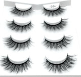 HBZGTLAD 2/4 pairs natural false eyelashes fake lashes long makeup 3d mink lashes eyelash extension mink eyelashes for beauty