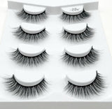 HBZGTLAD 2/4 pairs natural false eyelashes fake lashes long makeup 3d mink lashes eyelash extension mink eyelashes for beauty
