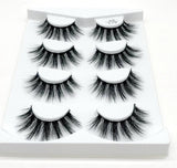 HBZGTLAD 2/4 pairs natural false eyelashes fake lashes long makeup 3d mink lashes eyelash extension mink eyelashes for beauty