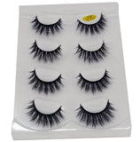HBZGTLAD 2/4 pairs natural false eyelashes fake lashes long makeup 3d mink lashes eyelash extension mink eyelashes for beauty