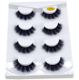 HBZGTLAD 2/4 pairs natural false eyelashes fake lashes long makeup 3d mink lashes eyelash extension mink eyelashes for beauty